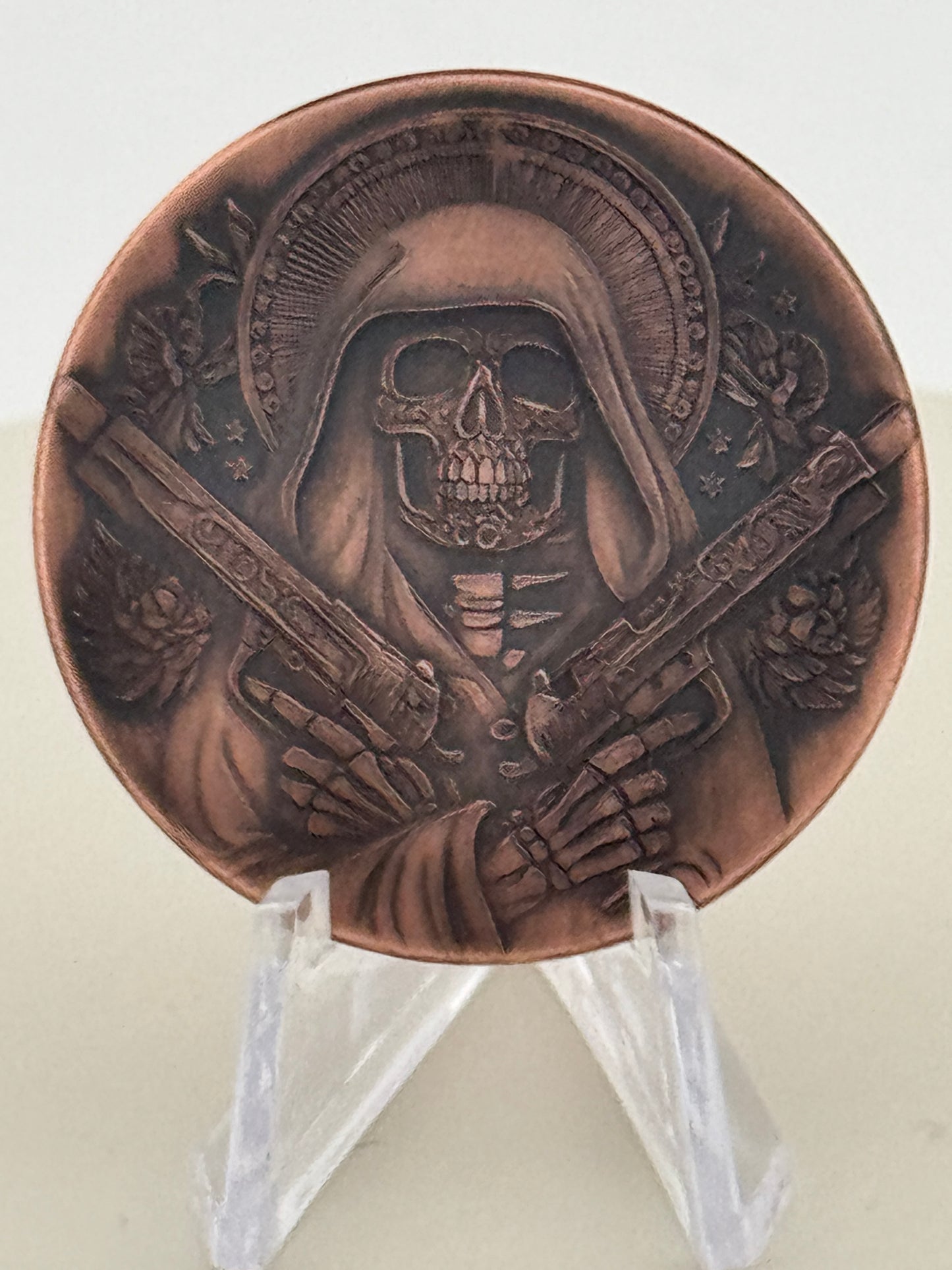 SANTA MUERTE ROUND COPPER